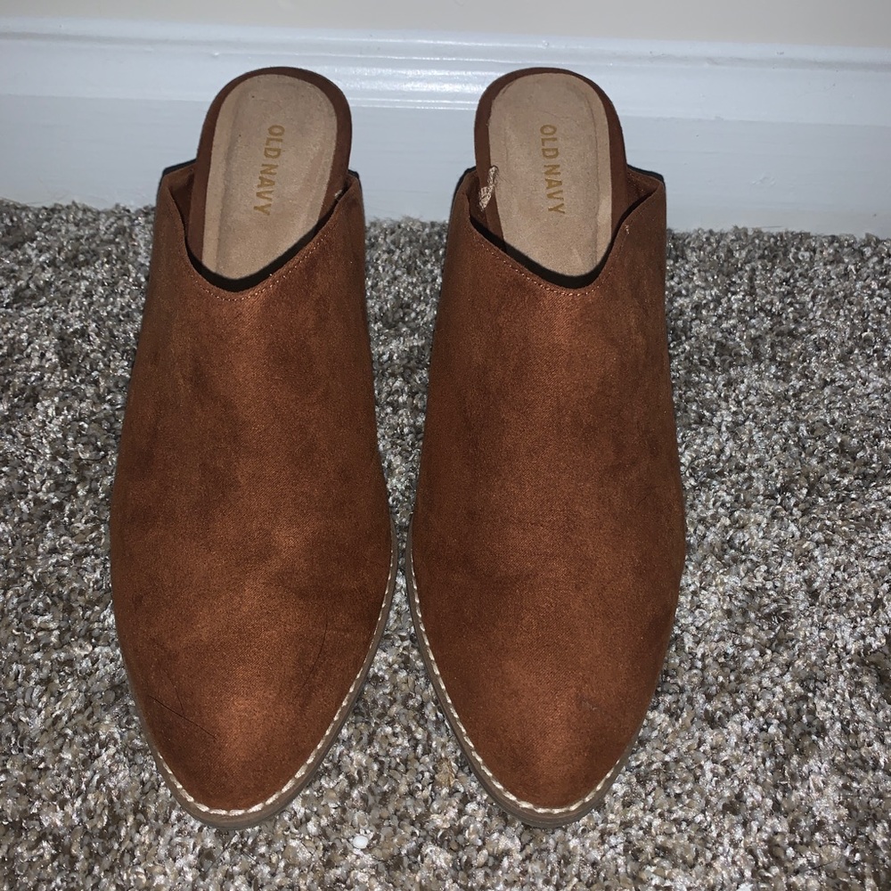 Old Navy Camel Brown Mules